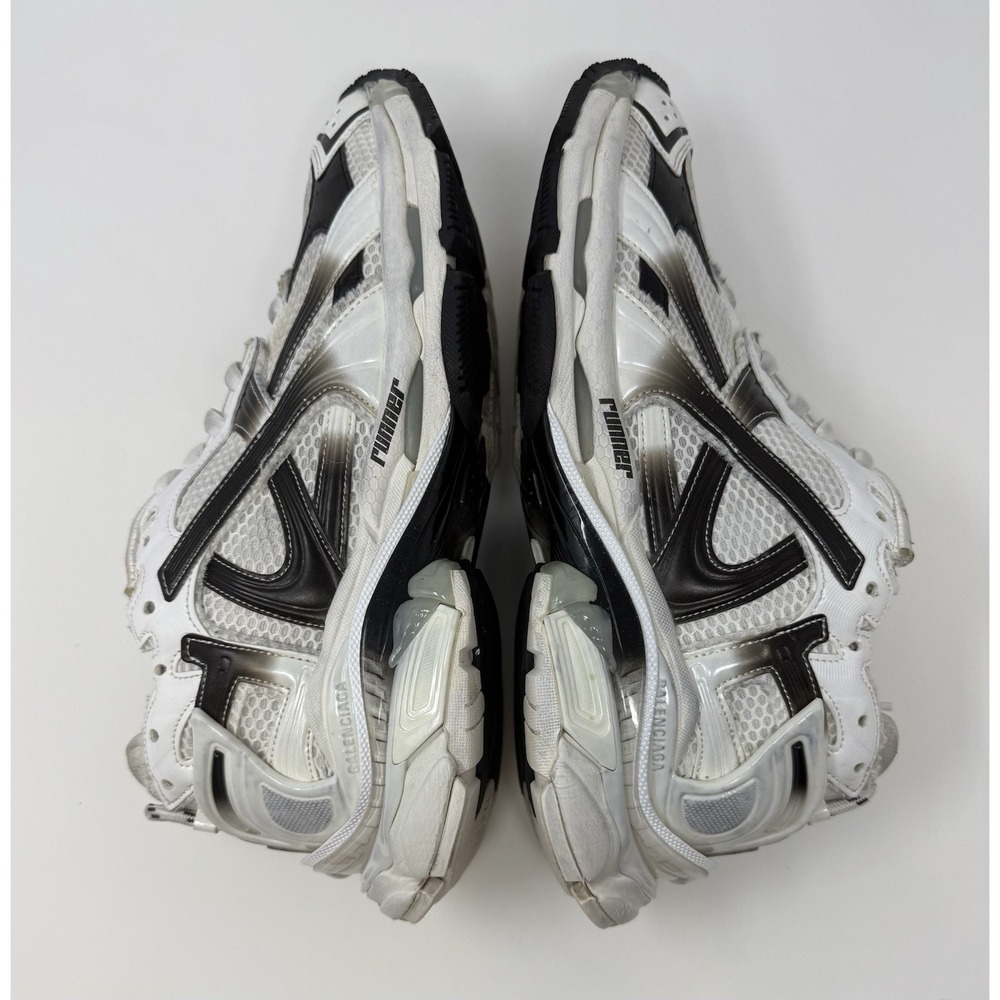 Balenciaga Runner Gradient Sneaker White/Black Size 12 US 45 EU - Picture 3 of 8